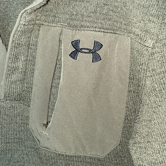 EUC Men’s Under Armour 1/4 Snap Fleece Pullover, S - Picture 2 of 5